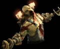 Menu splash screen of the Fleshpound during the Hillbilly Horror event.