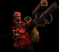 The main menu splash screen of the Patriarch during the Twisted Christmas event.