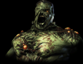 Menu splash screen of the Fleshpound during the Halloween events.